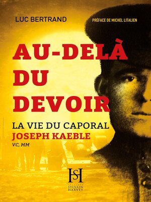 cover image of Au-delà du devoir, la vie du caporal Joseph Kaeble